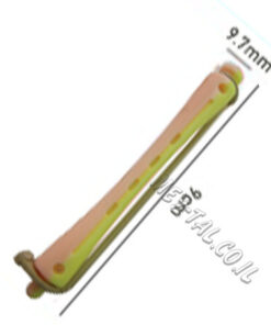 רולים סלסול לשיער ורוד / צהוב  12 יח'